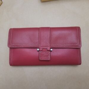 Fossil Red Leather Women's Wallet
